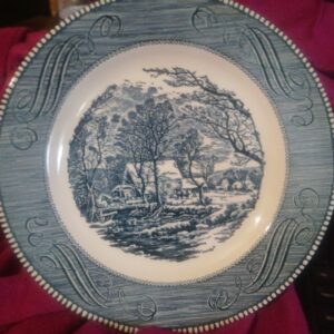 Currier & Ives plate is pure frontier comfort