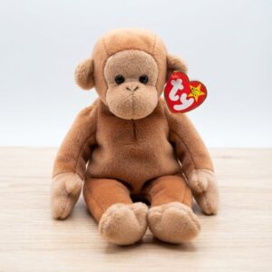 TY Beanie Baby Bongo the Monkey with Original Tag